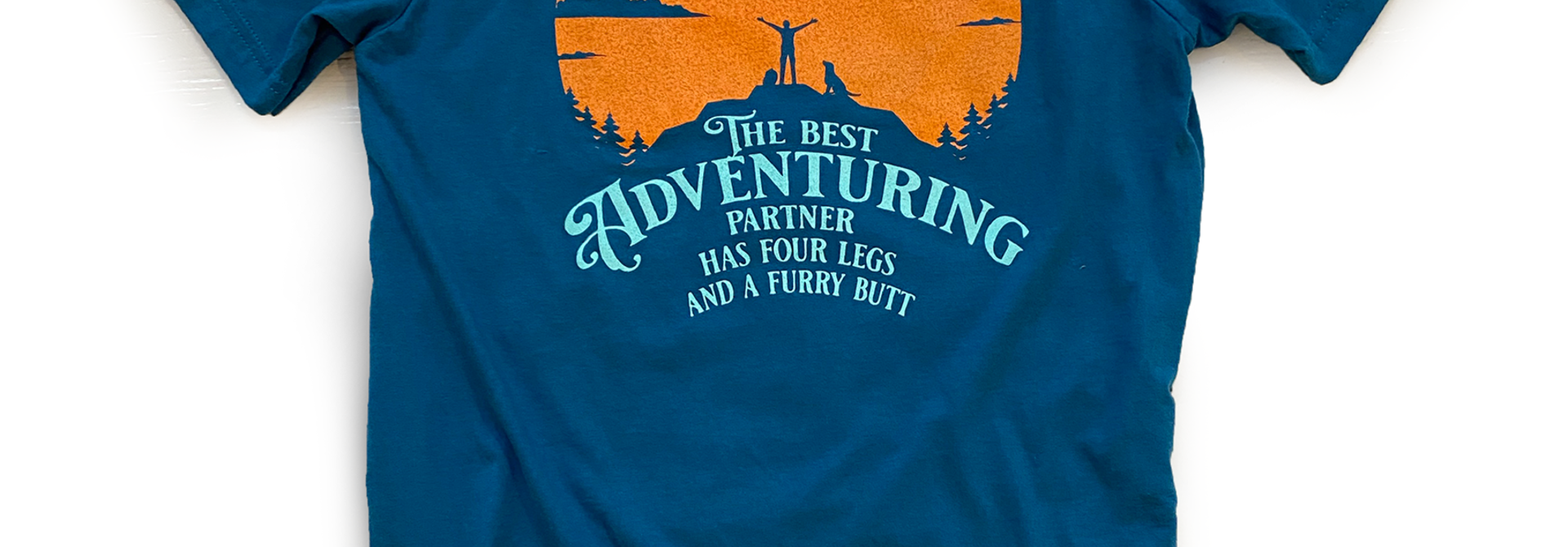 Four Legs and a Furry Butt T-shirt, Blue