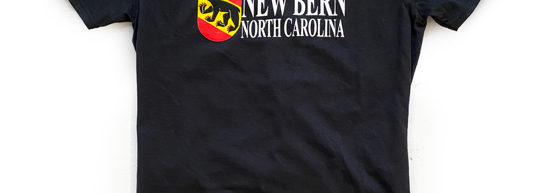 New Bern Bear Shield T-Shirt, Black