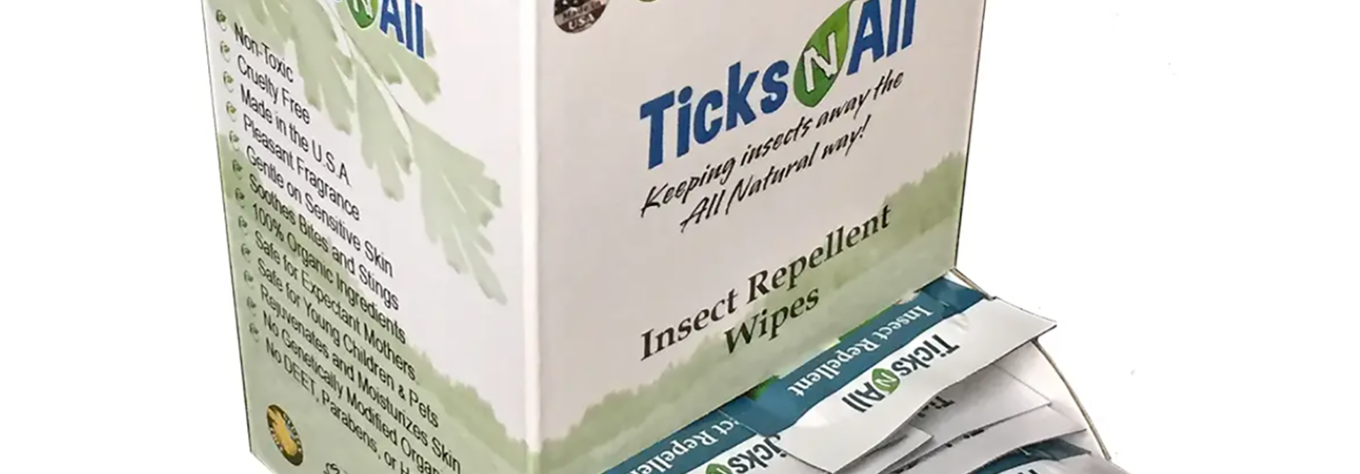 Individual All Purpose Insect Repellent Wipes