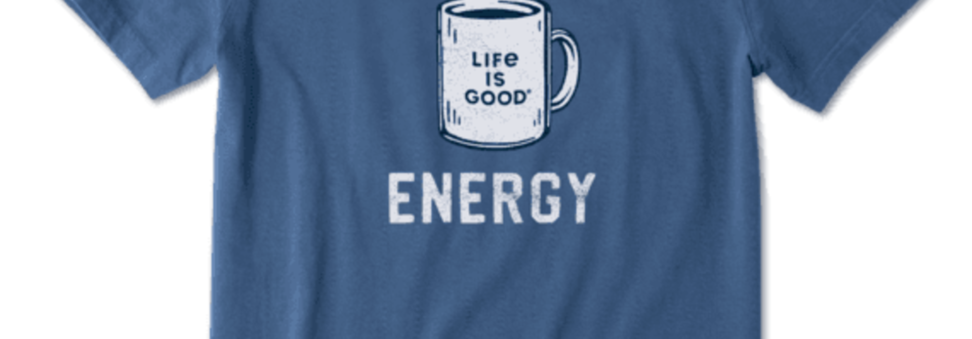 M's Renewable Energy Mug Short Sleeved Crusher-Lite Tee, Vintage Blue