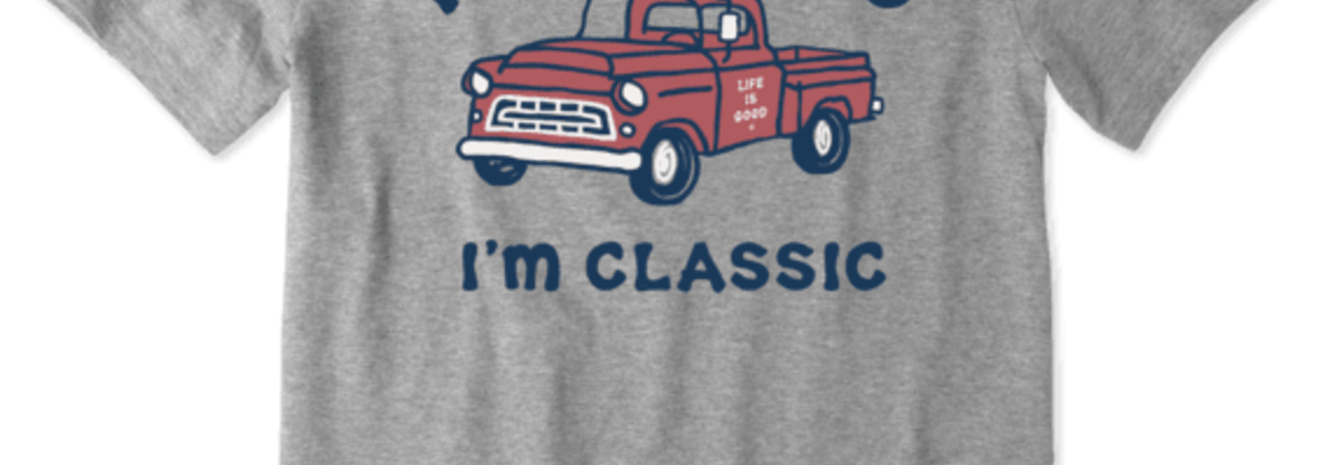 M's I'm Classic Pick Up Crusher-Lite Tee, Heather Gray