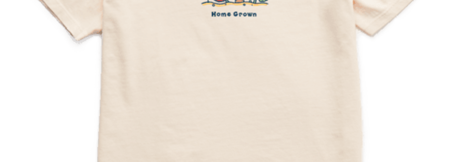 W's Home Grown Veggies Vintage Crusher Tee, Putty White