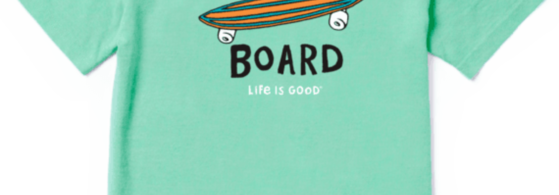 Kid's Totally Board Crusher Tee, Spearmint Green