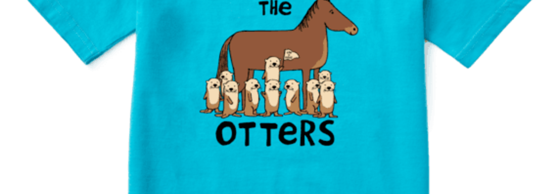 Kid's Not Like the Otters Crusher Tee, Island Blue