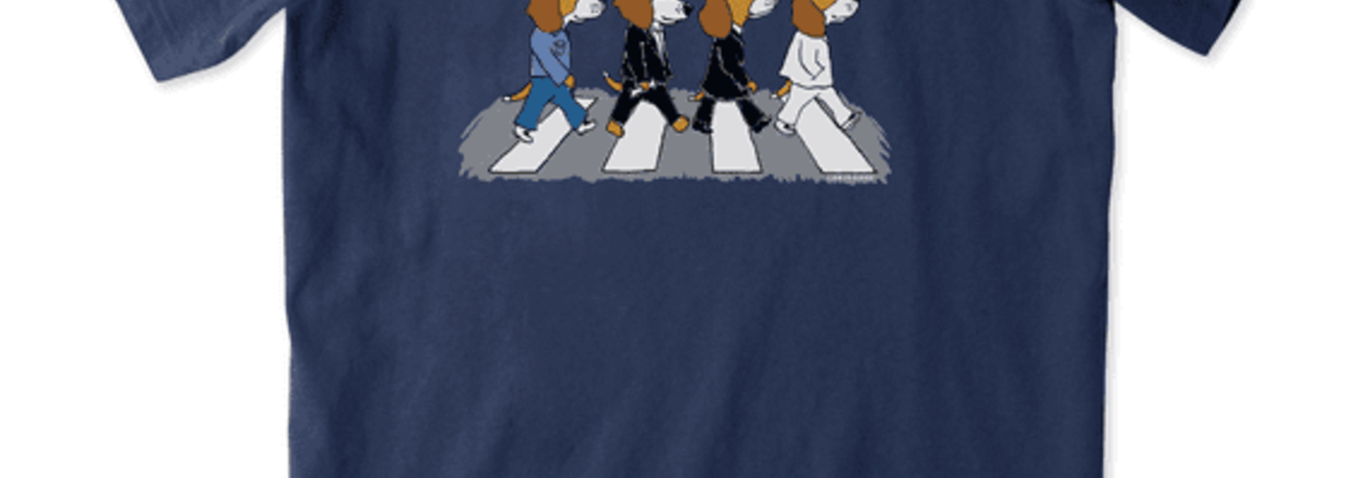 W's The Beagles Short Sleeve Tee, Darkest Blue