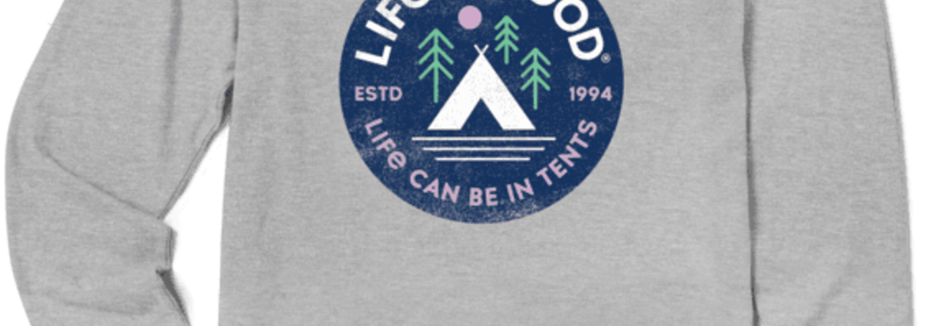 W's In Tents 94 Crusher-Lite Long Sleeve Crew, Heather Gray