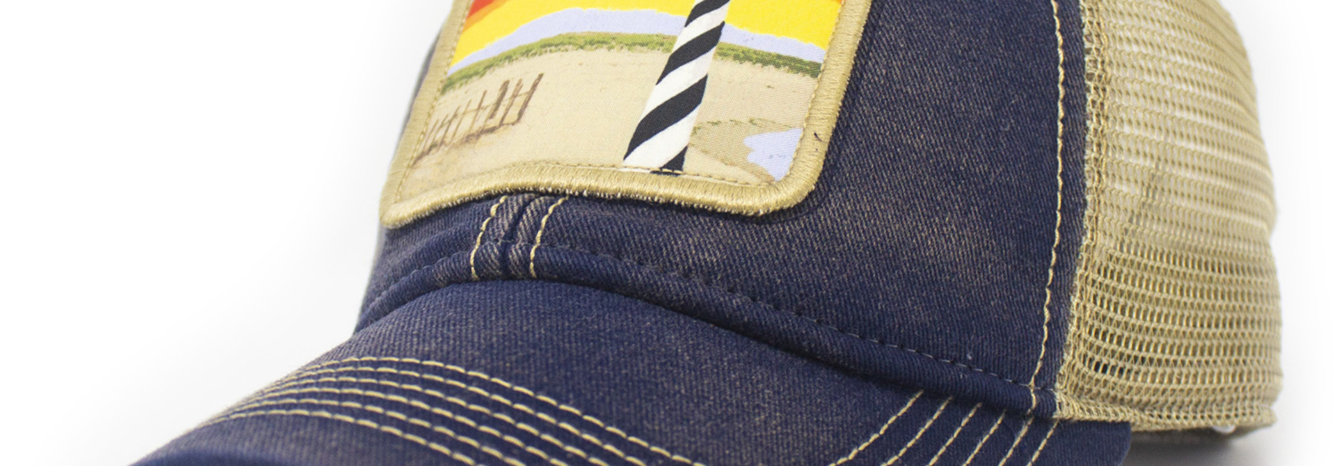 Good Morning Cape Hatteras Trucker Hat, Navy
