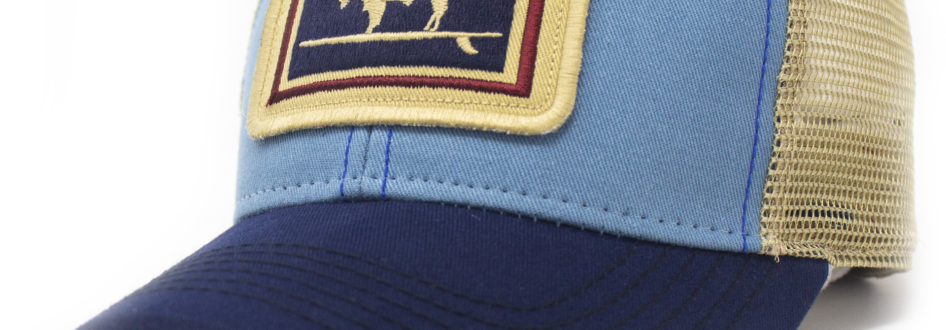Surfing Wyoming Buffalo Structured Trucker, Big Sky