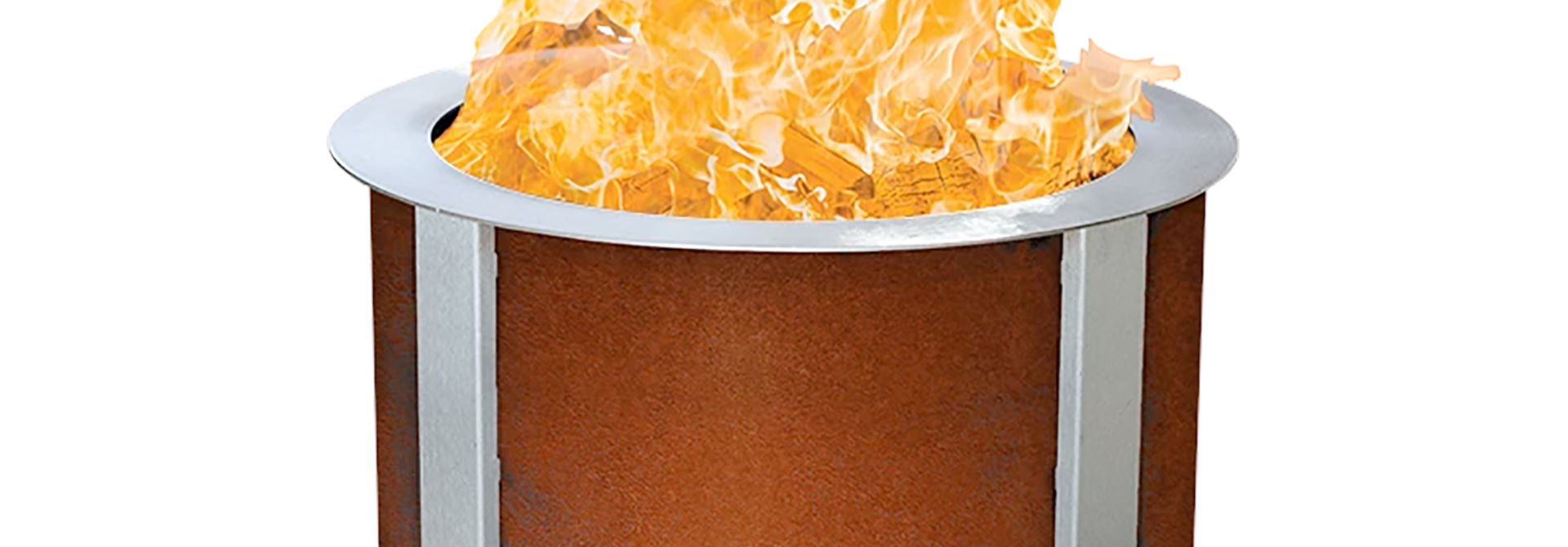 X Series 19 Smokeless Firepit, Corten Steel, Standard Rim