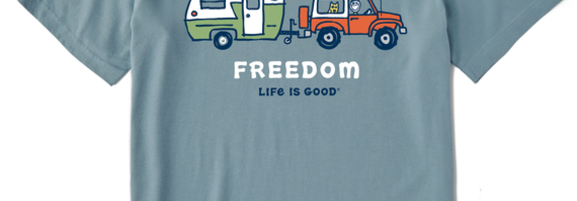 M's Jake and Rocket Freedom Crusher Tee, Smoky Blue