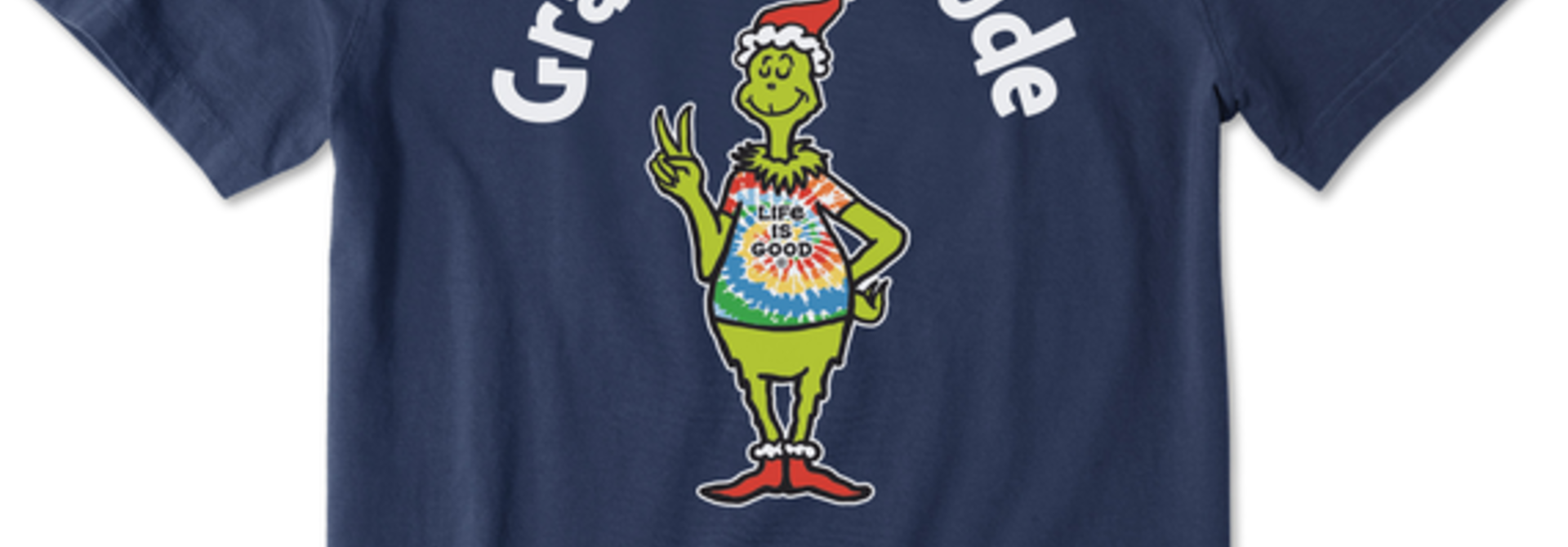 M's Grinch Grateful Dude Crusher Tee, Darkest Blue