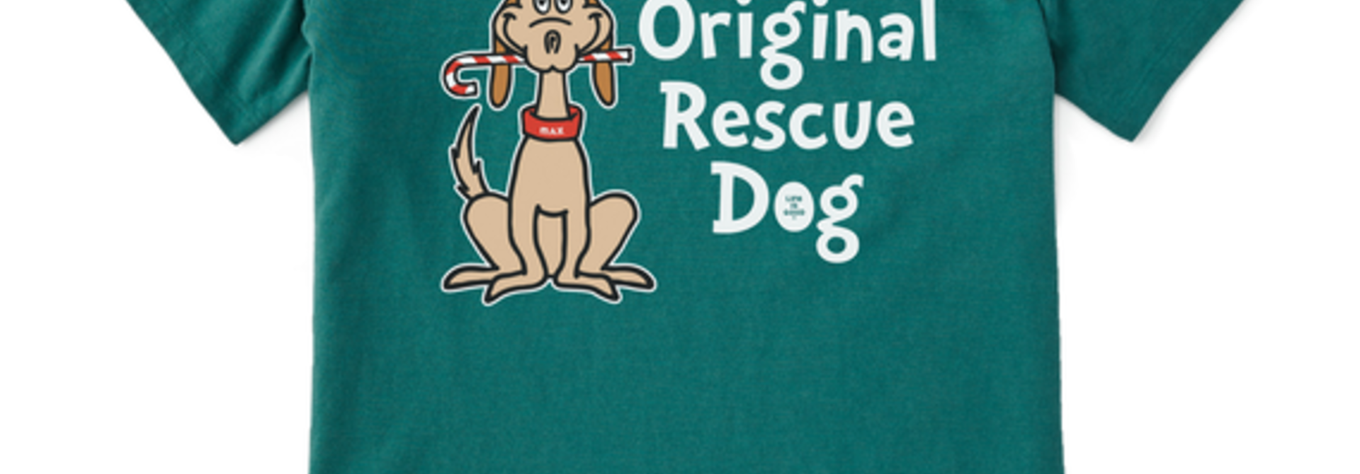 W's Max the Rescue Dog Crusher Tee, Spruce Green