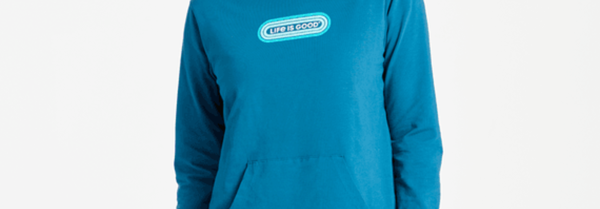 W's LIG Pill Crusher-Flex Hoodie Tunic, Persian Blue