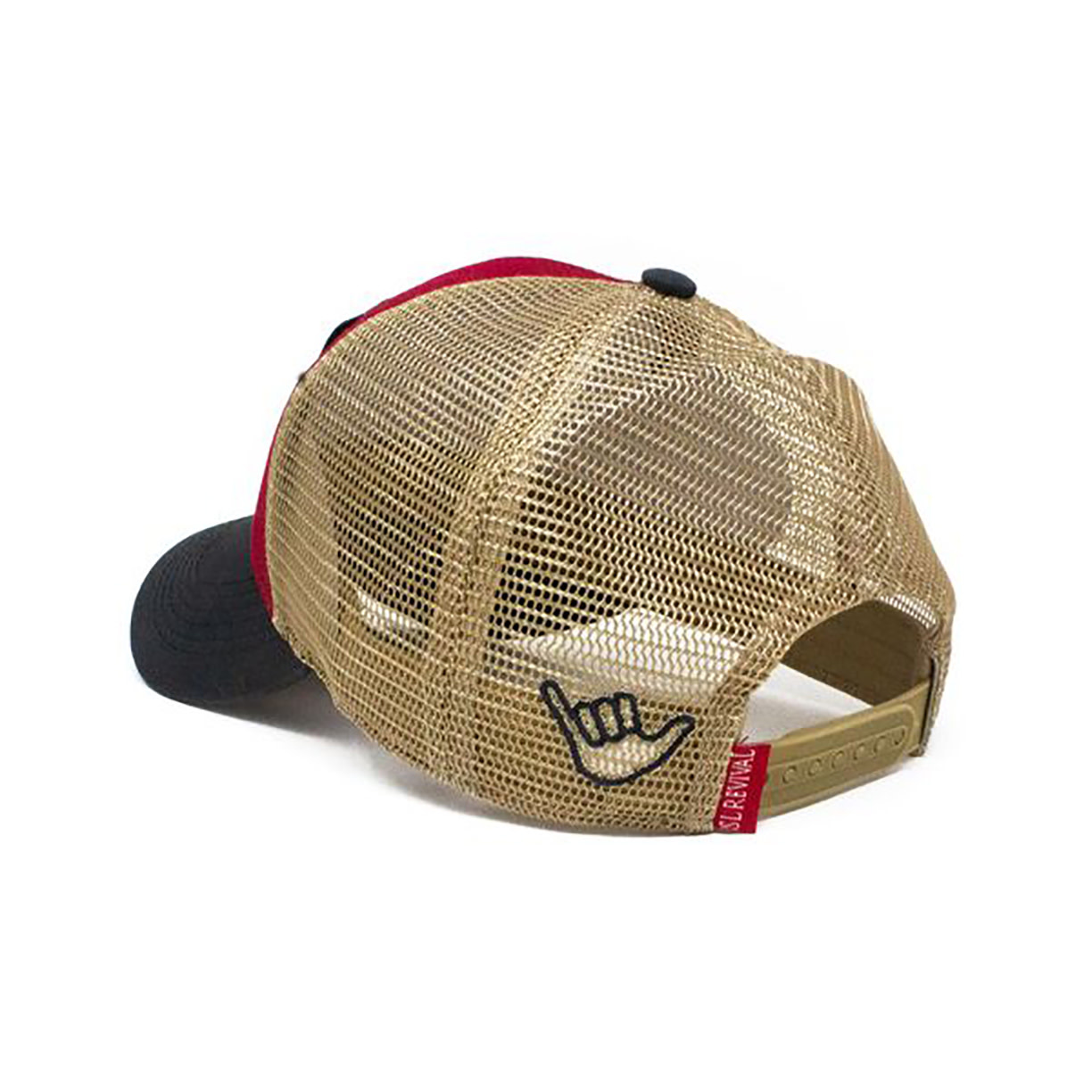 Wave Hog Everyday Structured Trucker Hat, Red/Charcoal-3