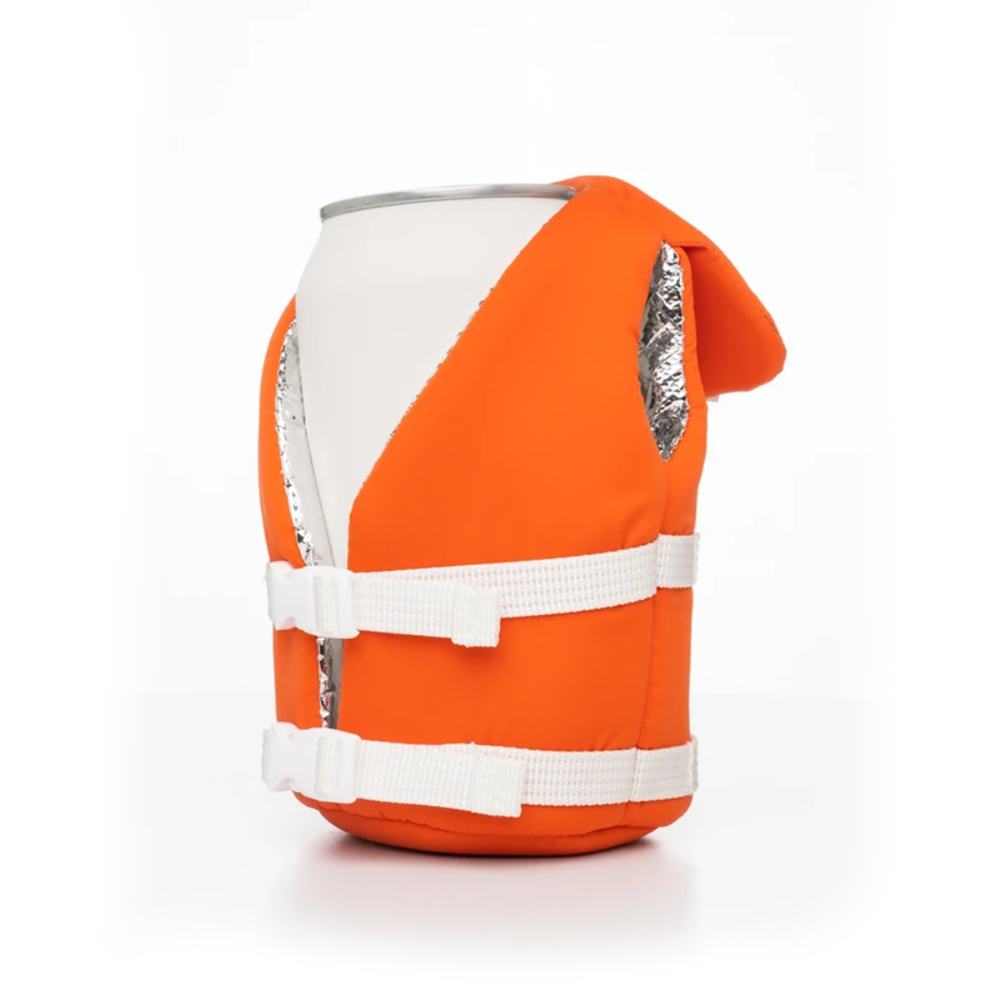 Beverage Life Vest Can Cooler, Vintage Orange-1