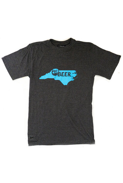 North Carolina Beer Pop-Top T-Shirt, Charcoal