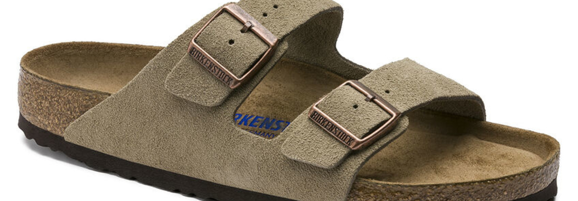 Arizona, Soft FootBed, Suede Leather/Taupe