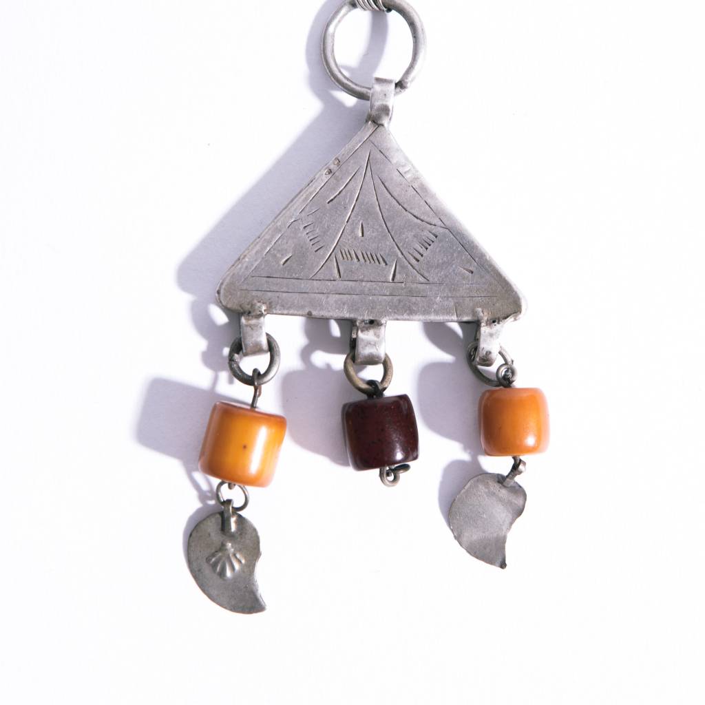Vintage Ethiopian Silver Pendant - N
