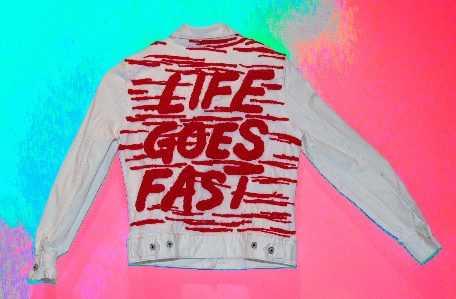 Elise Drake Custom Fiber Embroidered Cut-Offs