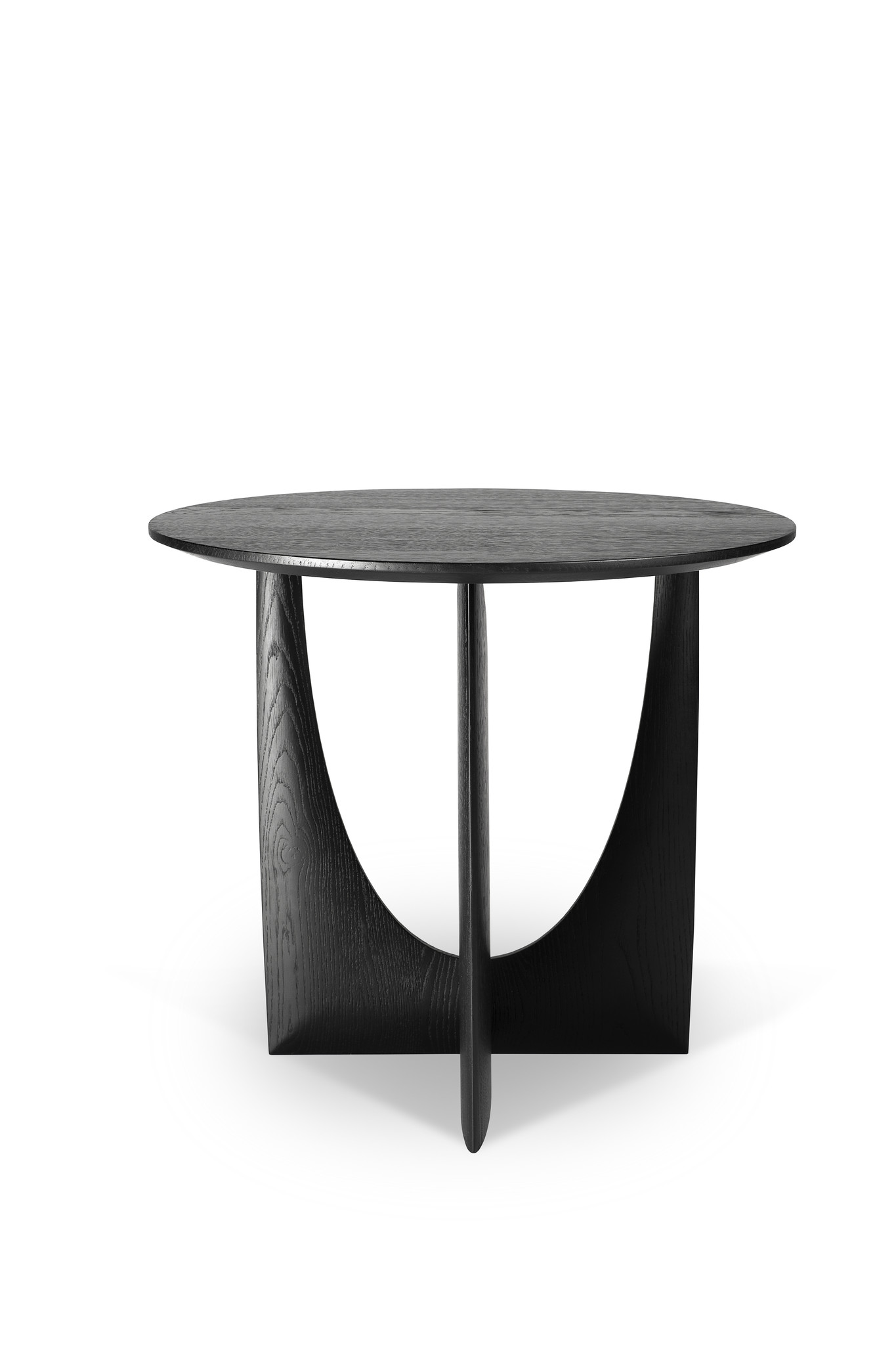 Ethnicraft Oak Geometric Side Table