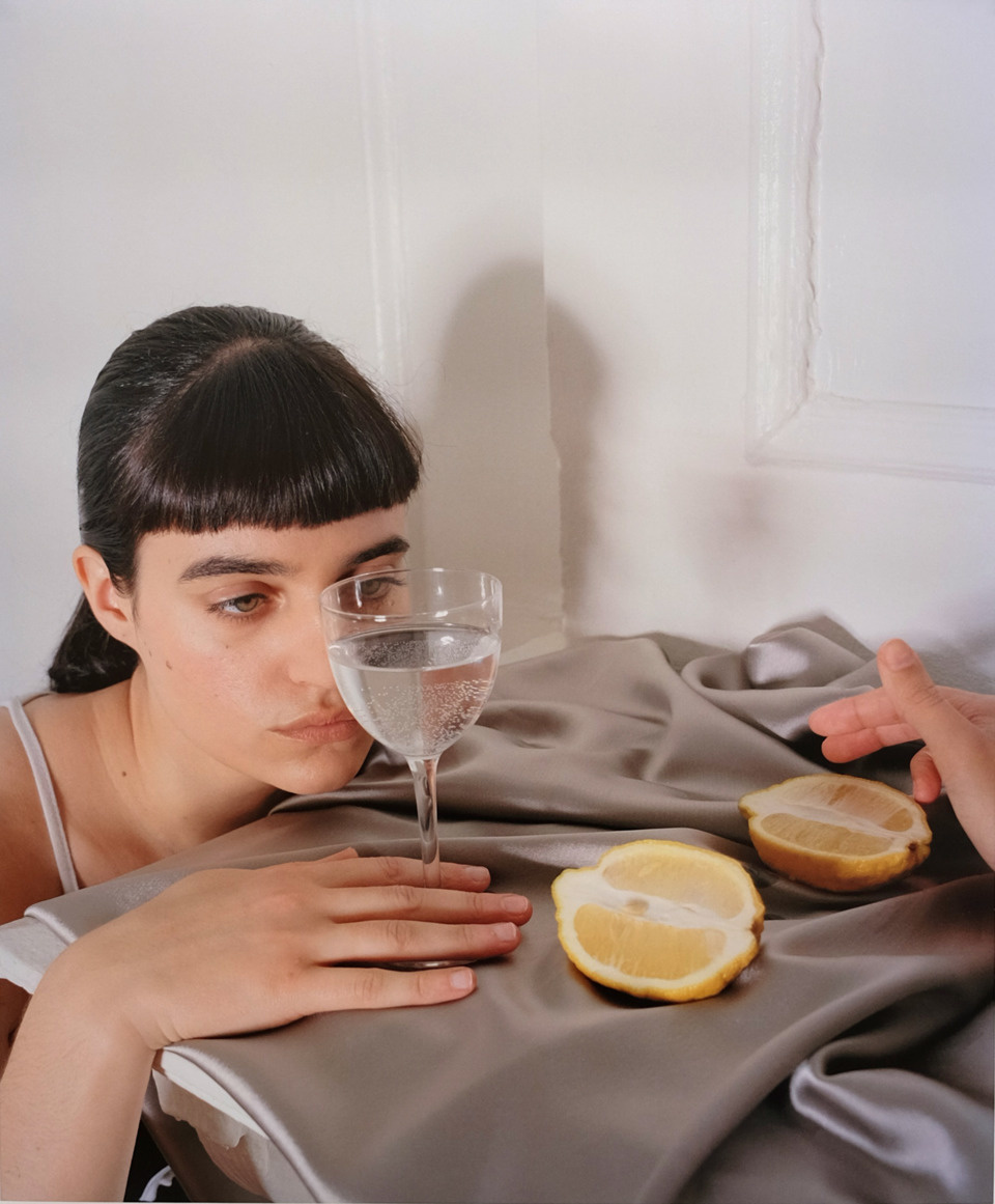 Jenna Westra "Lemon View Through Water Glass (Multichrome)"