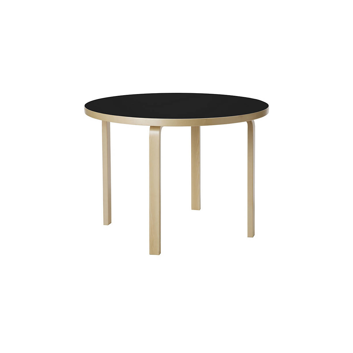 Artek Table 91 in Black Linoleum