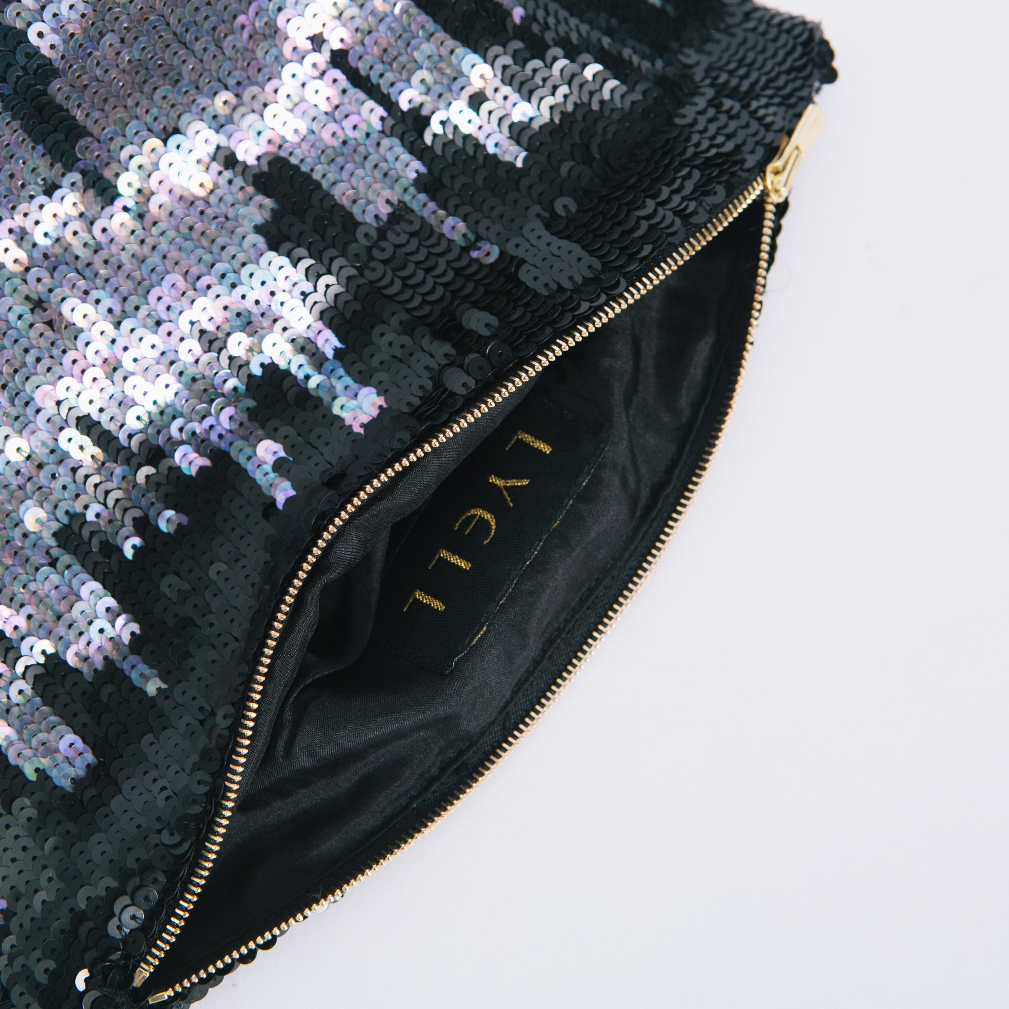 Floating Clouds Hand-Sequined Pouch