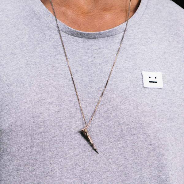 Alice Waese Silver New Nail Pendant