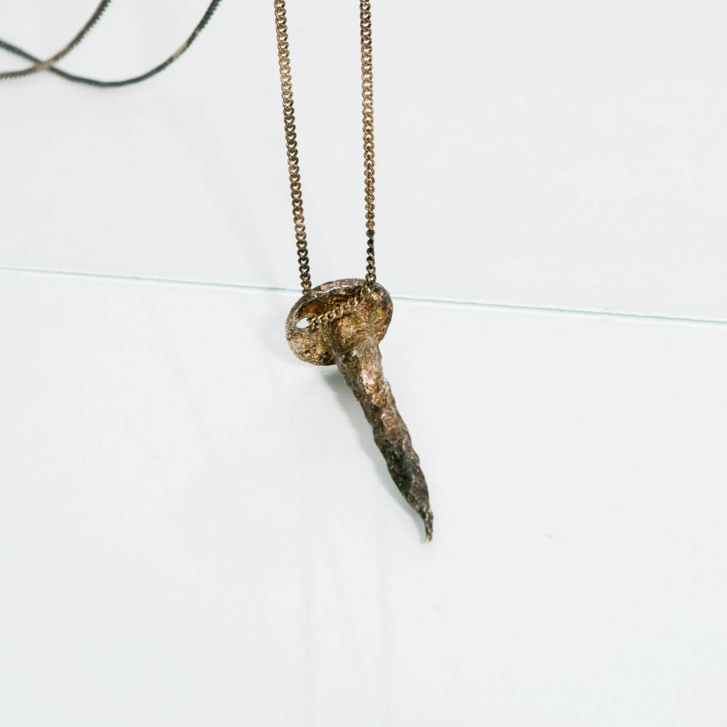 Alice Waese Silver New Nail Pendant