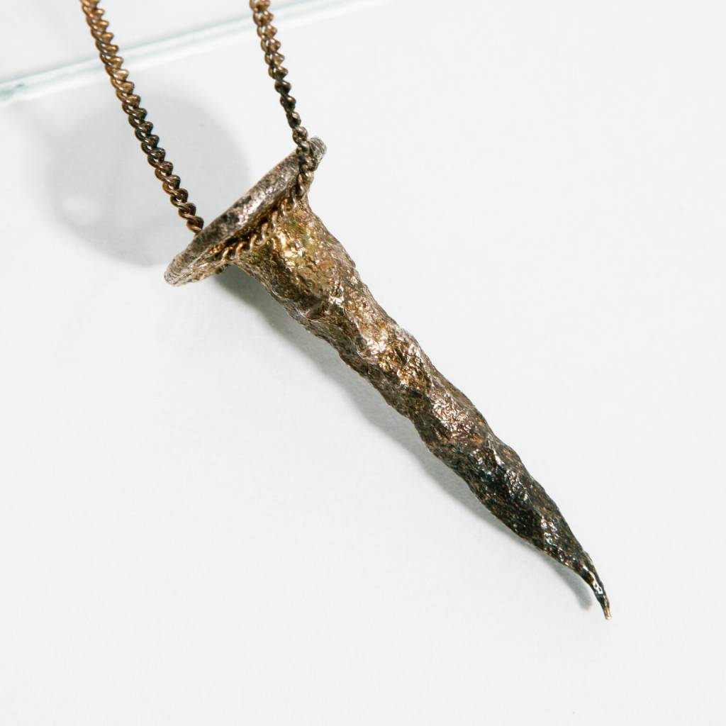 Alice Waese Silver New Nail Pendant