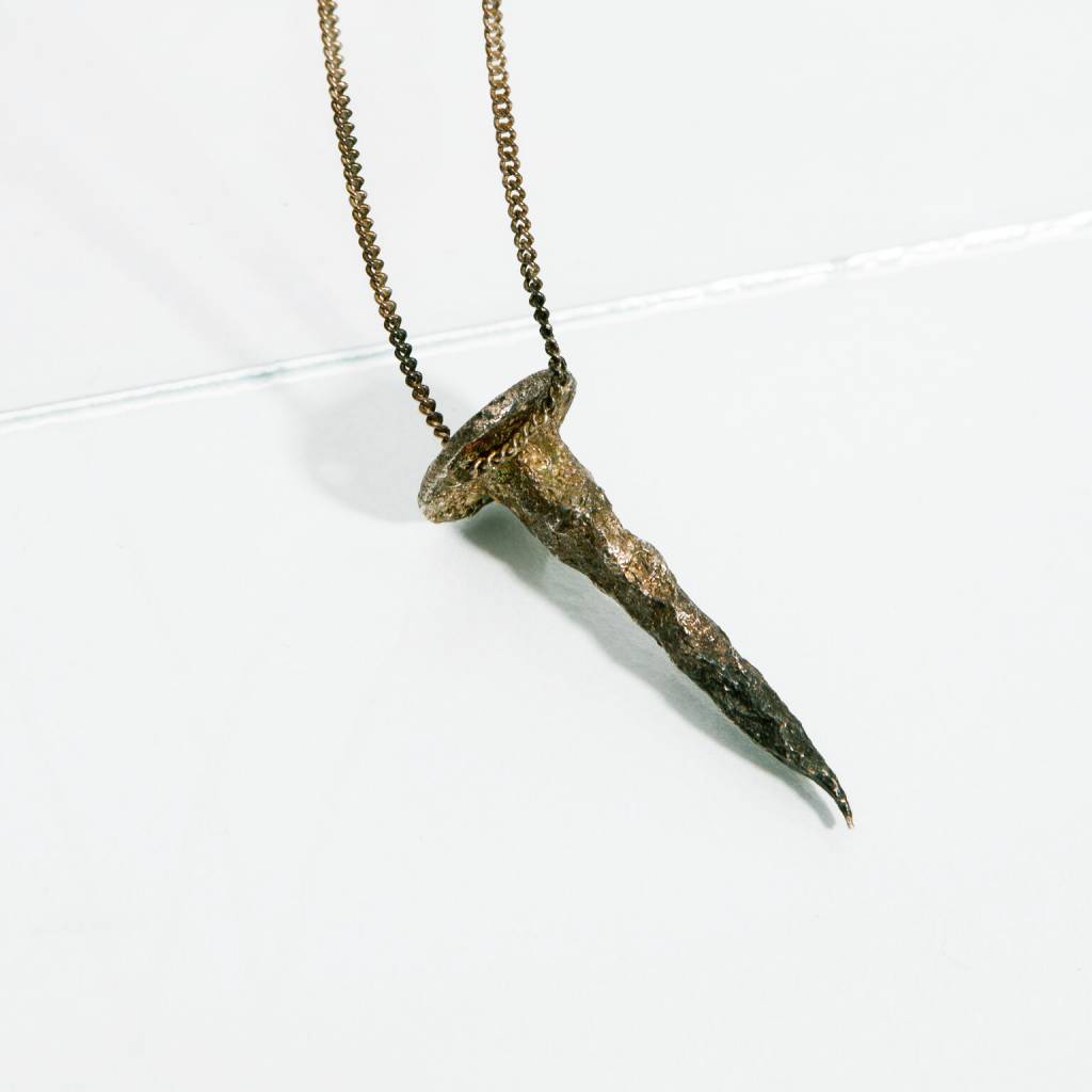 Alice Waese Silver New Nail Pendant