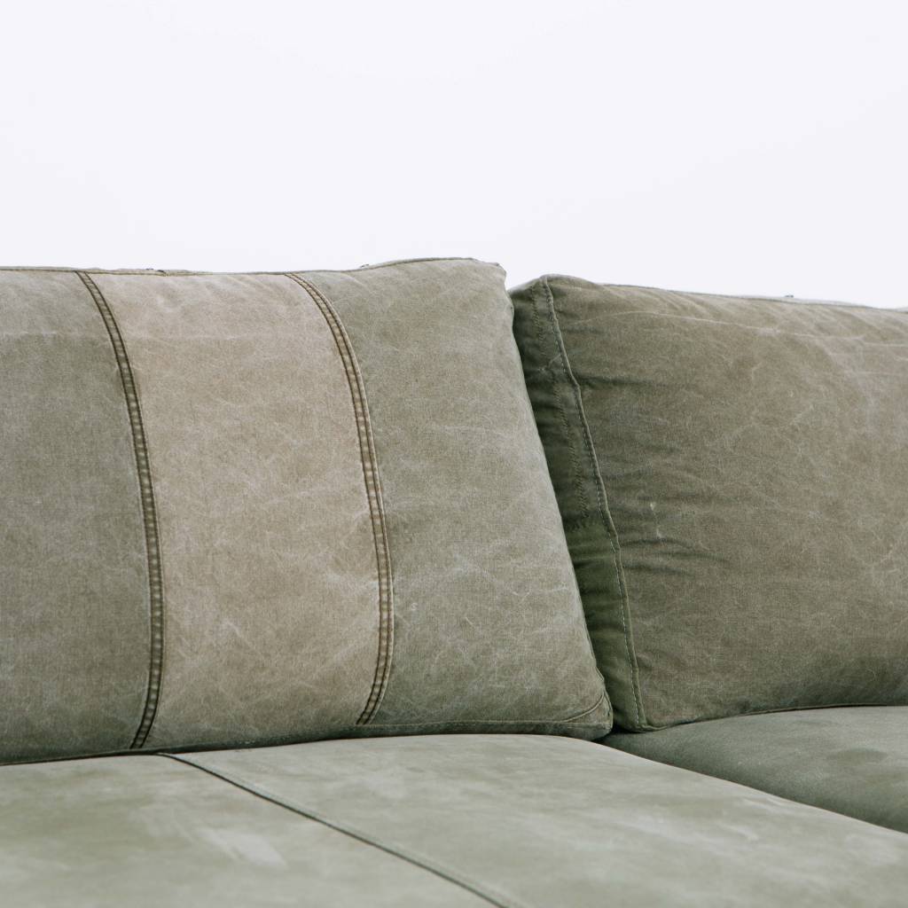 Stephen Kenn Inheritence Collection Love Seat, Canvas Military Fabric