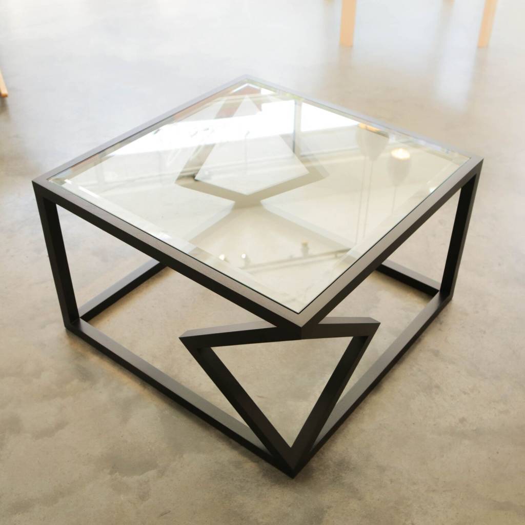 Alex Drew & No One Two Diamonds Cocktail Table in Ebonized Walnut