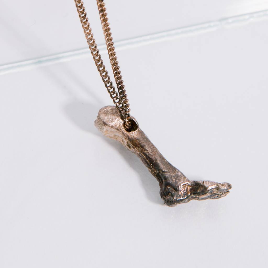 Alice Waese Silver Foot Pendant