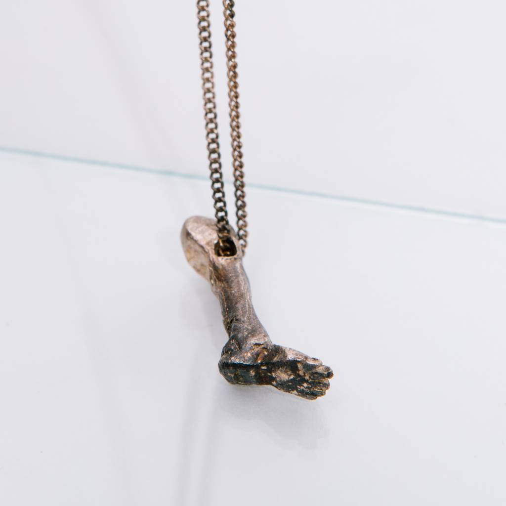 Alice Waese Silver Foot Pendant