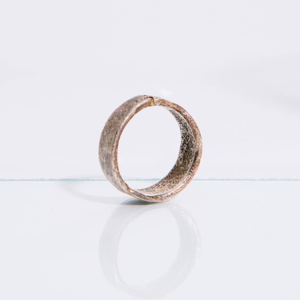 Alice Waese Silver Stitch Ring, Size 9