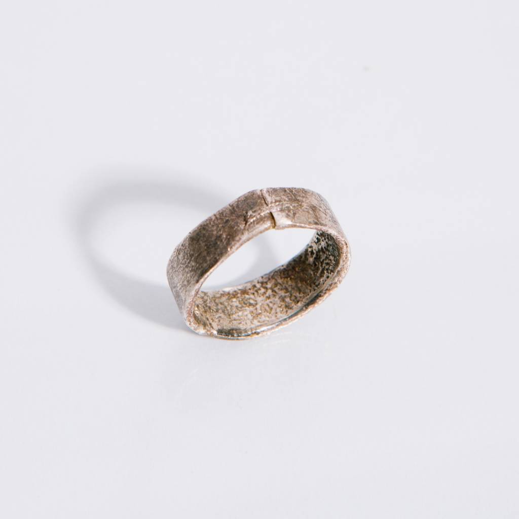 Alice Waese Silver Stitch Ring, Size 9
