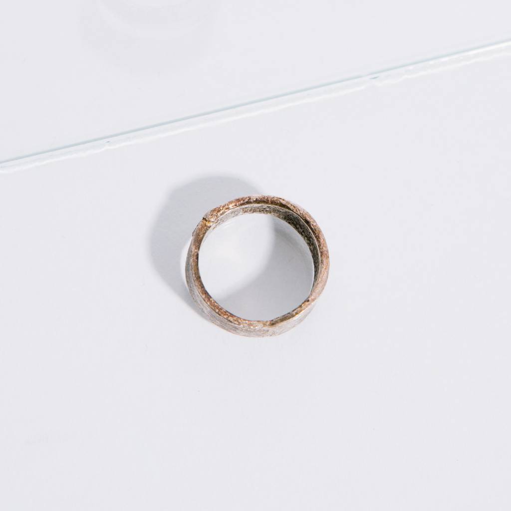 Alice Waese Silver Stitch Ring, Size 9