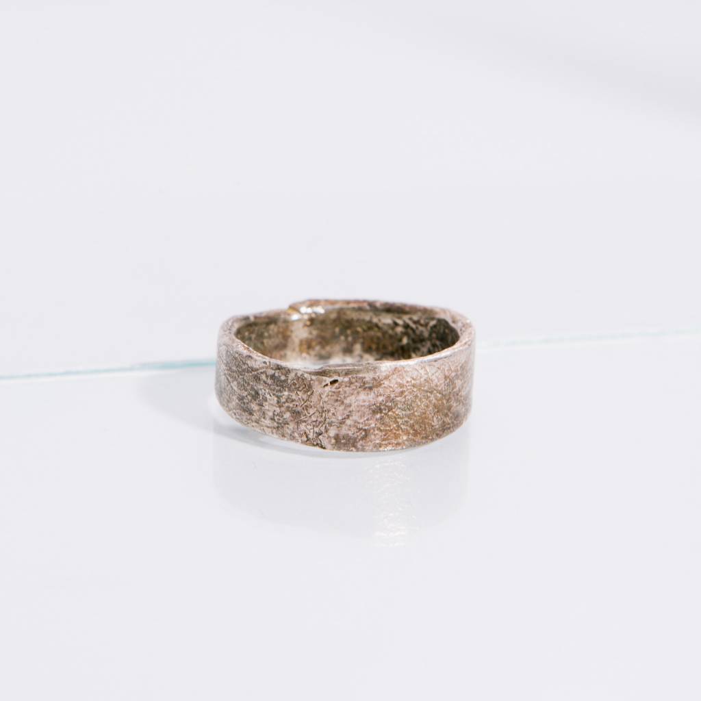 Alice Waese Silver Stitch Ring, Size 9