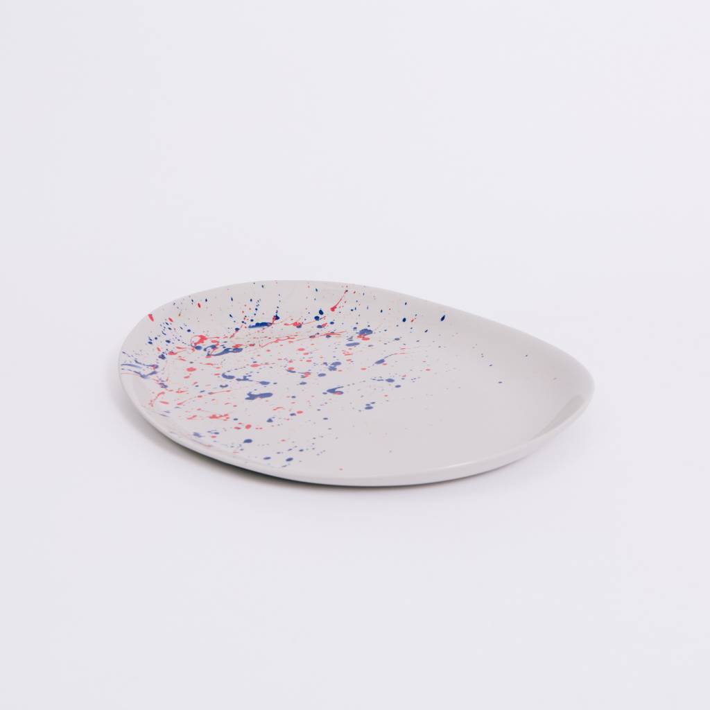 Sarah Cihat Splatter Platter, Porcelain