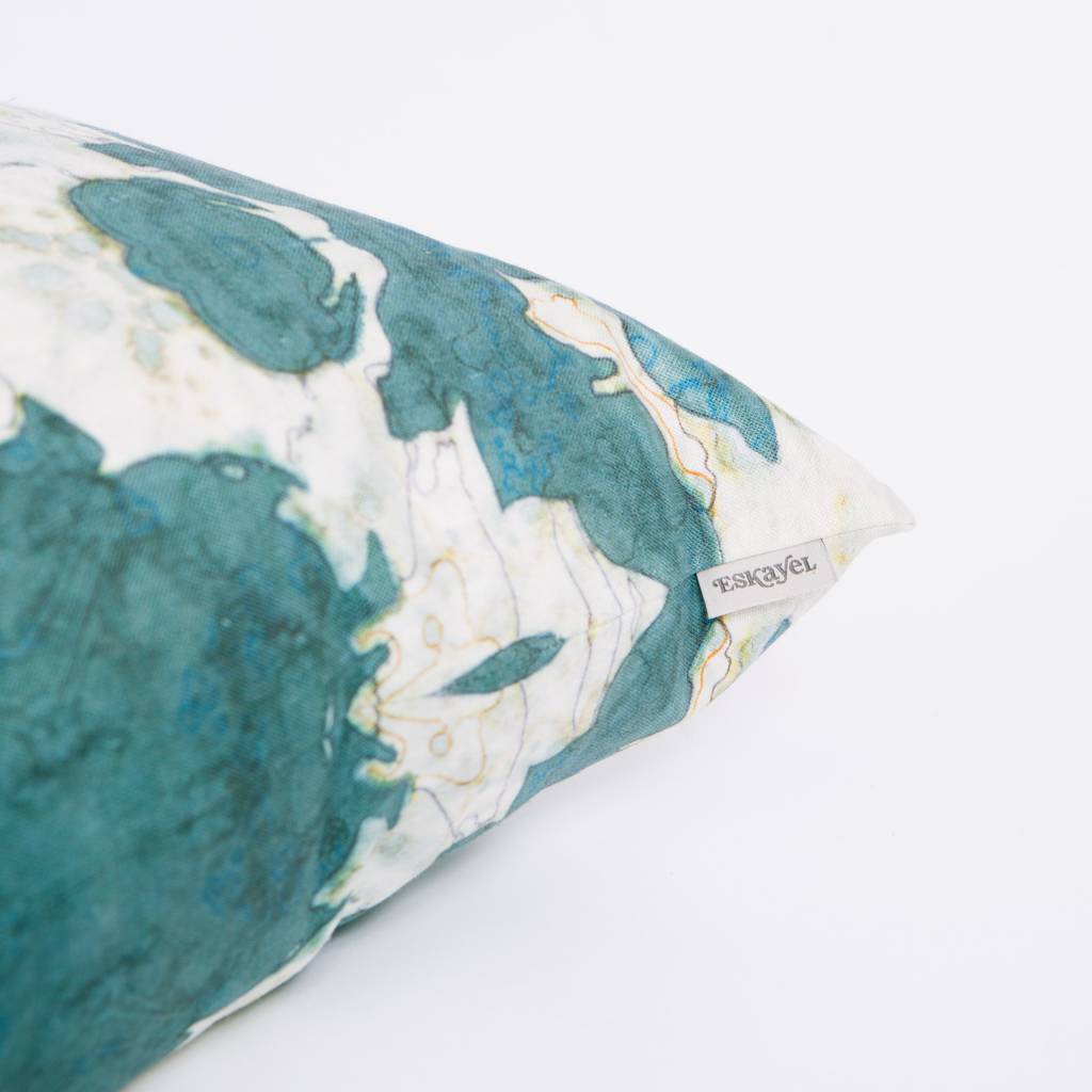 Eskayel The Dance 24" Pillow, Oyster Linen