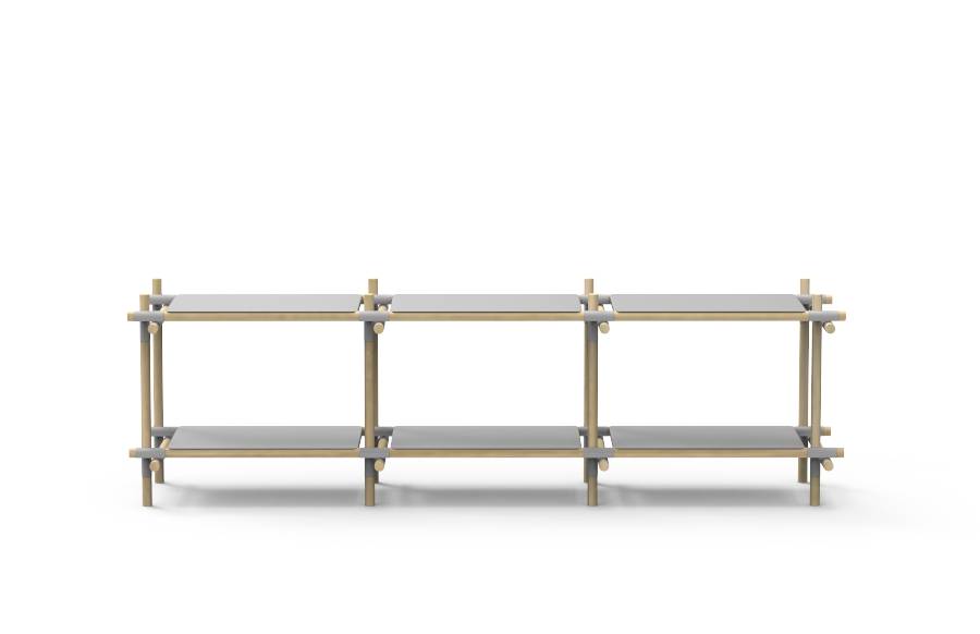 Menu Menu Stick System Shelving Grey/Light Ash