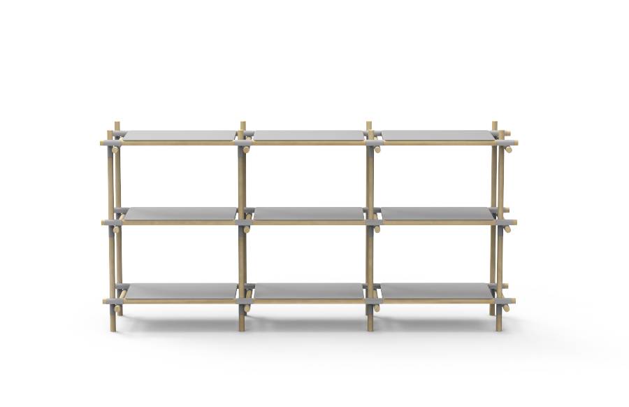 Menu Menu Stick System Shelving Grey/Light Ash