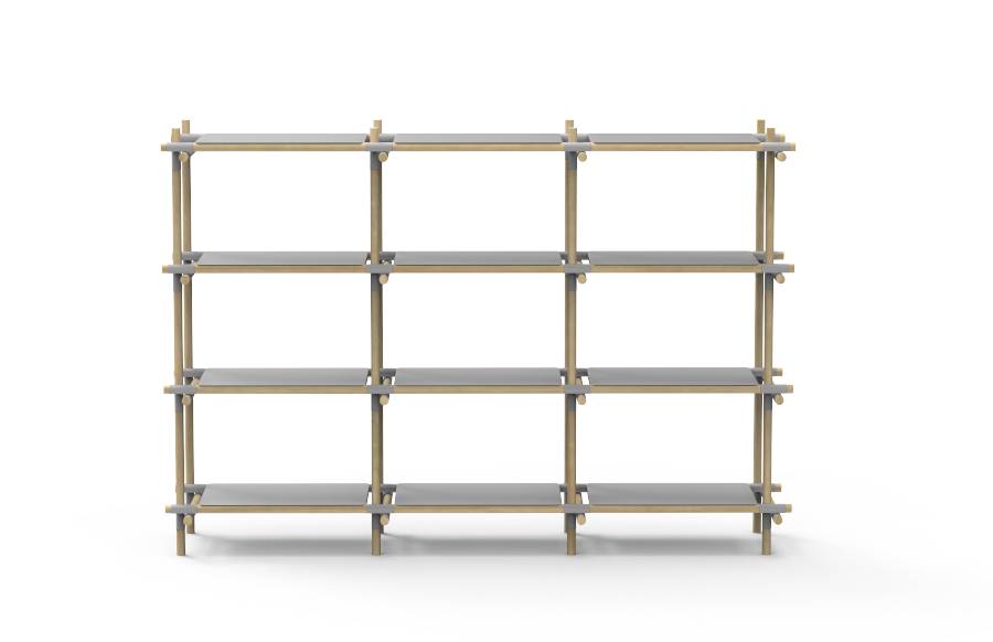 Menu Menu Stick System Shelving Grey/Light Ash