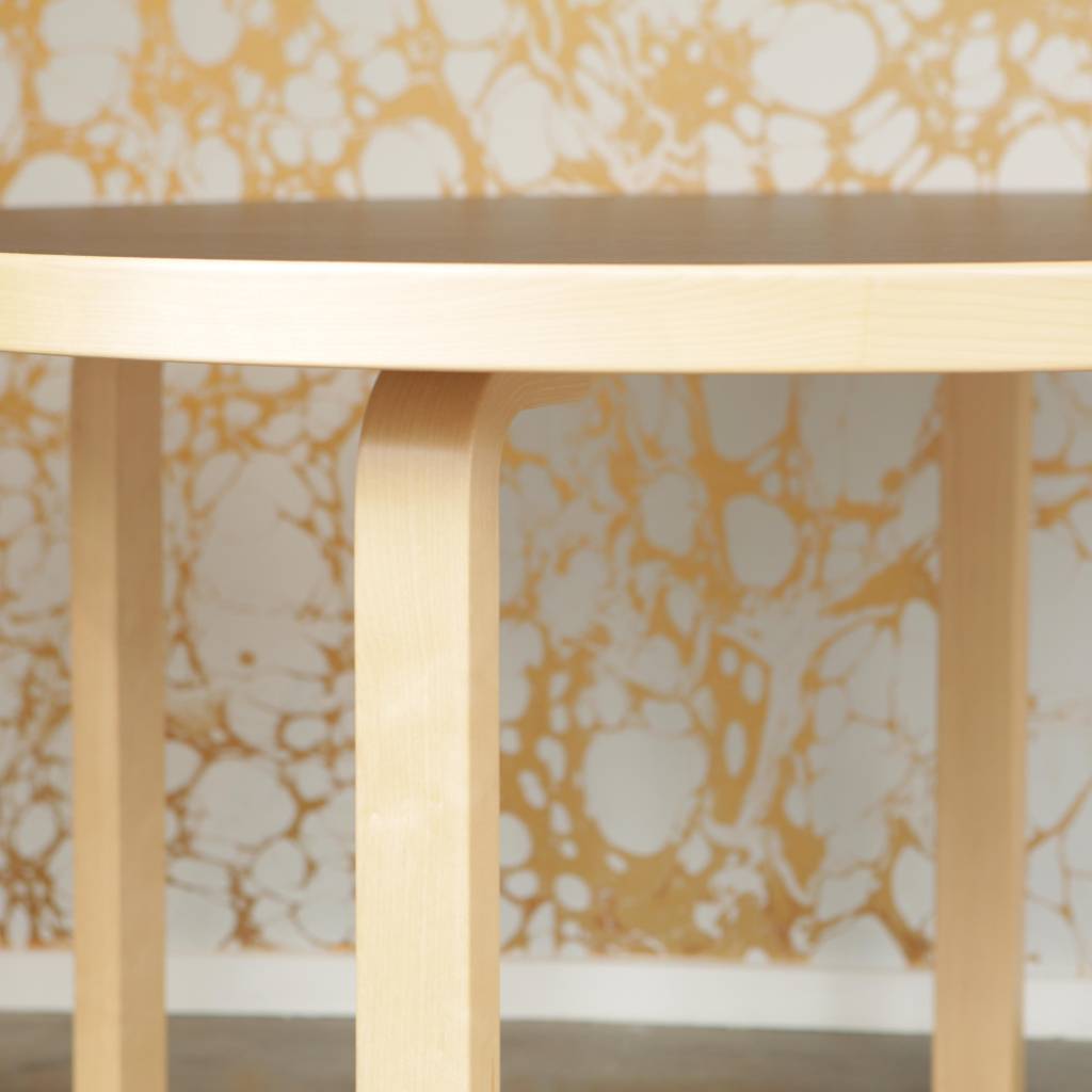 Artek Table 91 in Black Linoleum