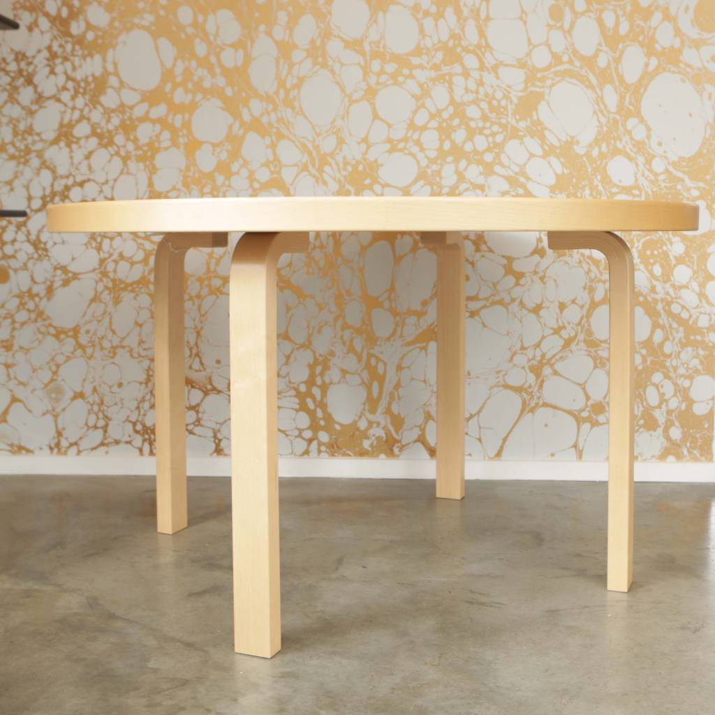 Artek Table 91 in Black Linoleum