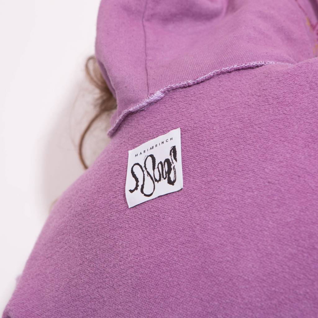 Maria Brinch Inside Out Hoodie - Purple SMALL