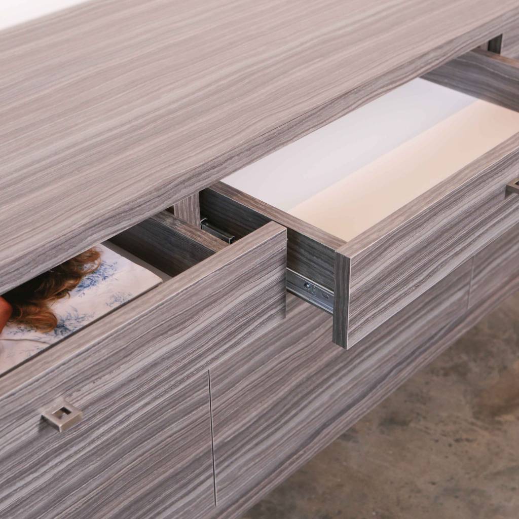 Alex Drew & No One Zebrano Credenza