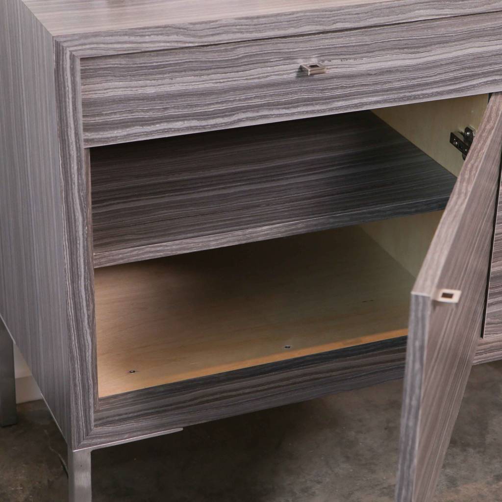 Alex Drew & No One Zebrano Credenza