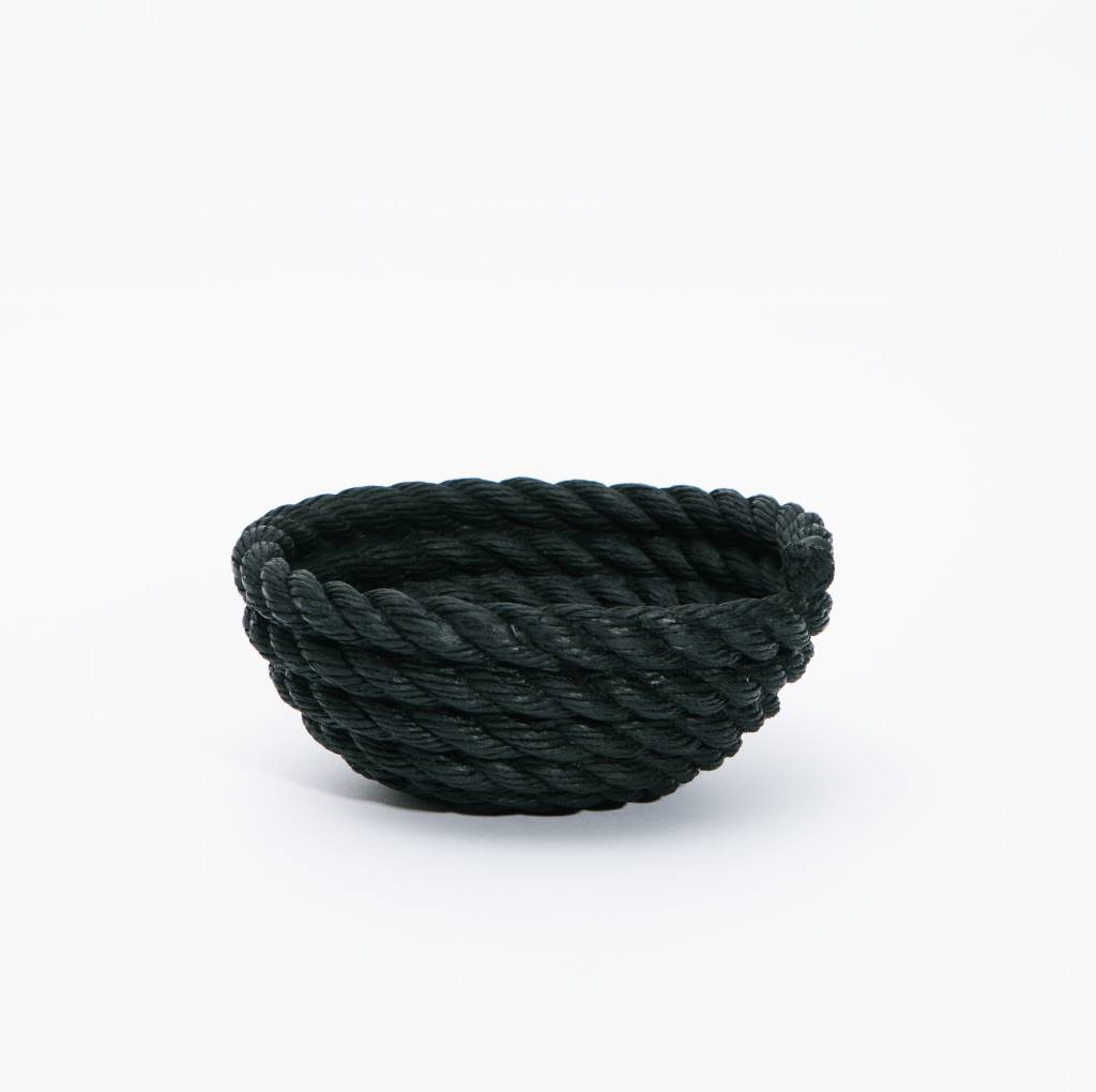 Areaware Reality Coil Rope Bowl - Black